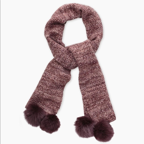 UGG Accessories - NWT UGG Quatro Pom Cashmere Scarf